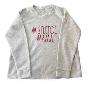 Rae Dunn Medium Mistletoe Mama Pullover Crewneck Sweatshirt Women's Christmas